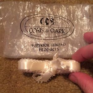 Vintage Coats & Clark satin sewing trim ribbon new 3 yards